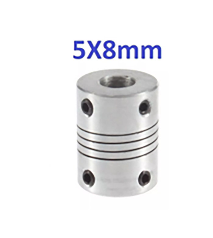 Acoplador Flexible 5X8mm de Aluminio